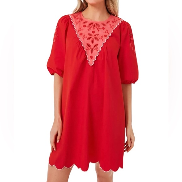 Tuckernuck Pomander Place Georgie Red Dress - Picture 1 of 9